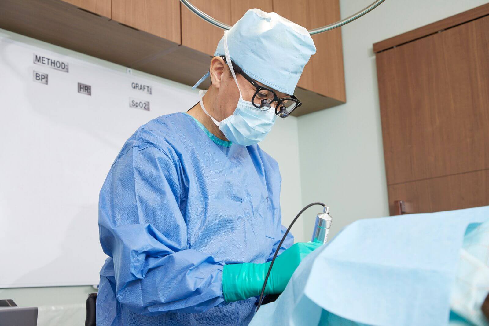 6.採取した毛髪の移植